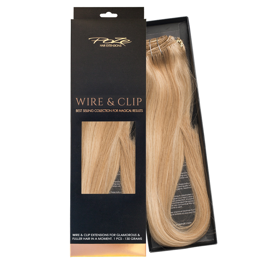 Poze Standard Wire & Clip Extensions - 130g Glam Blonde 10B/11N - 50cm