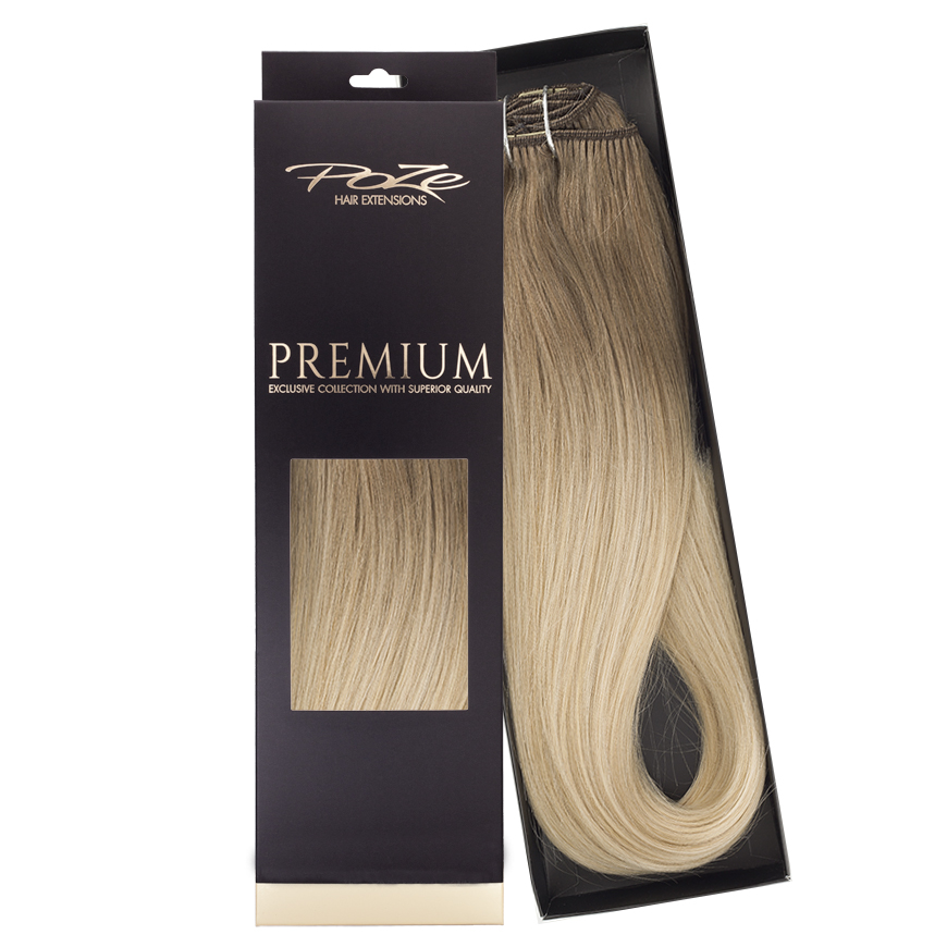 Poze Premium Clip & Go Hair Extensions - 125g Ash Mix Balayage 8A/10NV - 50cm
