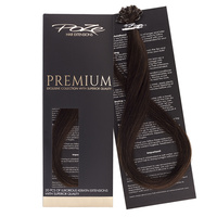 Poze Premium Keratin Extensions Dark Espresso Brown 2B - 40cm - 50g