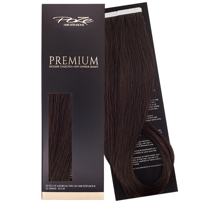 Poze Premium Teippipidennykset - 52g 2B Dark Espresso Brown - 40cm