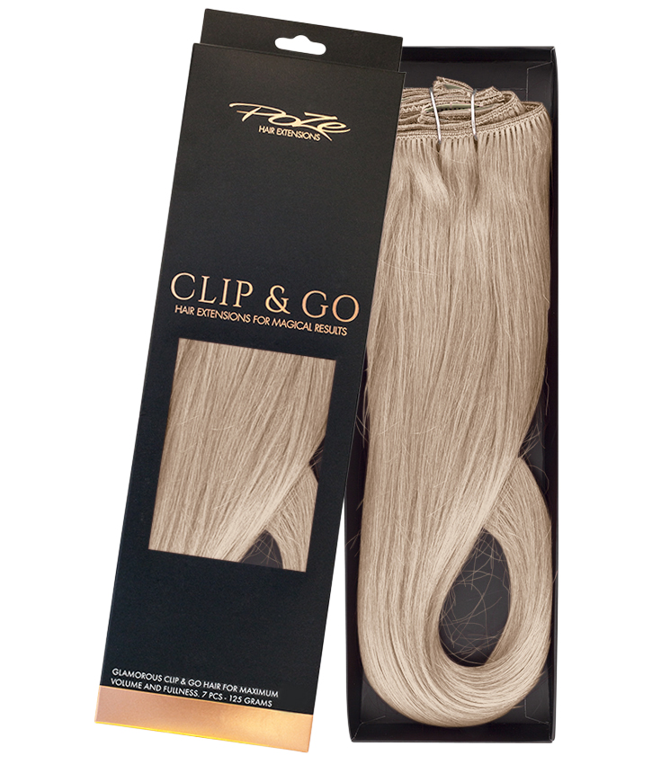 Poze Standard Äkta Löshår Clip & Go - 120g Beach Blonde 11V - 60cm