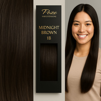 Poze Standard Hairweft - 100g Midnight Brown 1B - 50cm