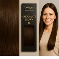 Poze Standard Hairweft - 110g Chocolate Brown 4B - 60cm