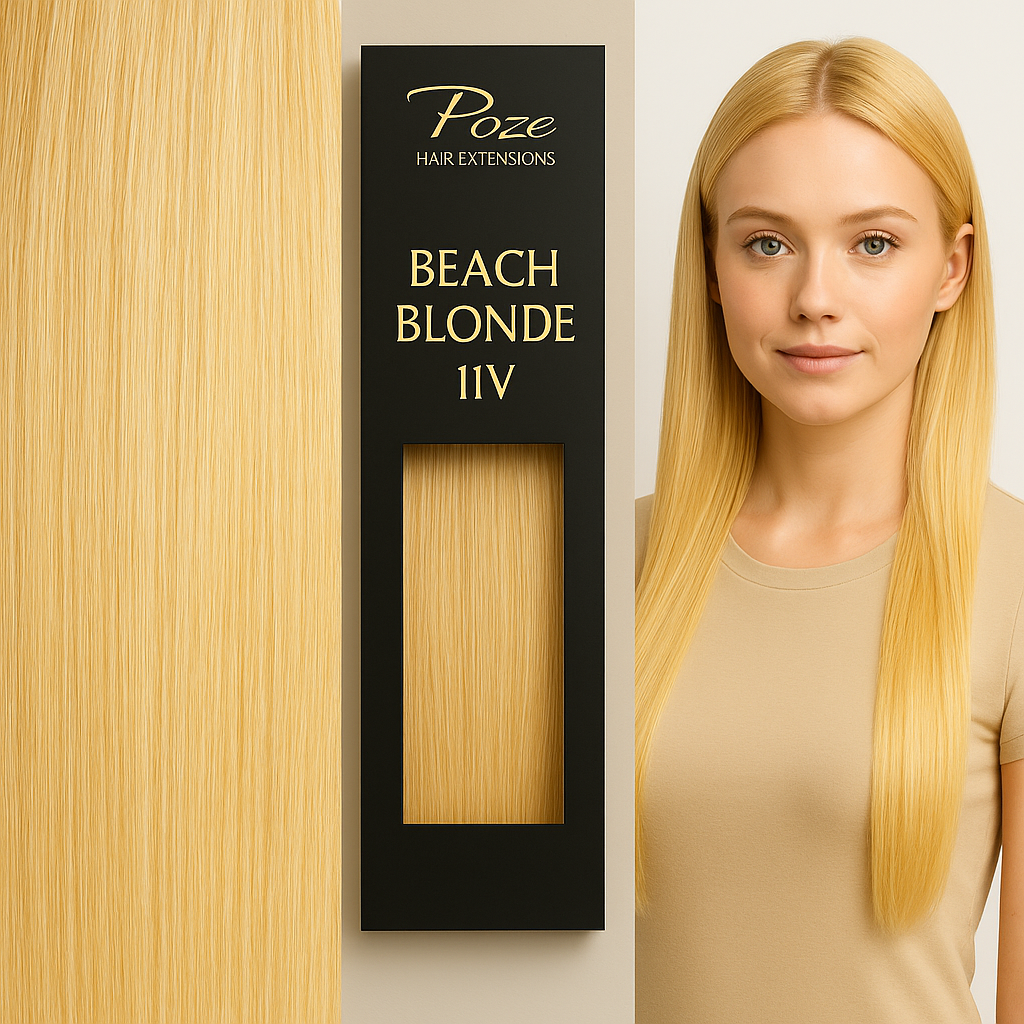 Poze Standard ?kta L?sh?r Clip & Go - 100g Blond - 40cm