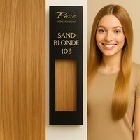 Poze Premium Keratin Extensions 10B Sand Blonde - 50cm - 50g