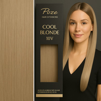 Poze Standard Clip & Go Hair Extensions - 125g Cool Blonde 10V - 50cm