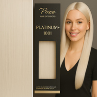 Poze Premium Hair Weft - 110g Platinum+ 1001 - 50cm