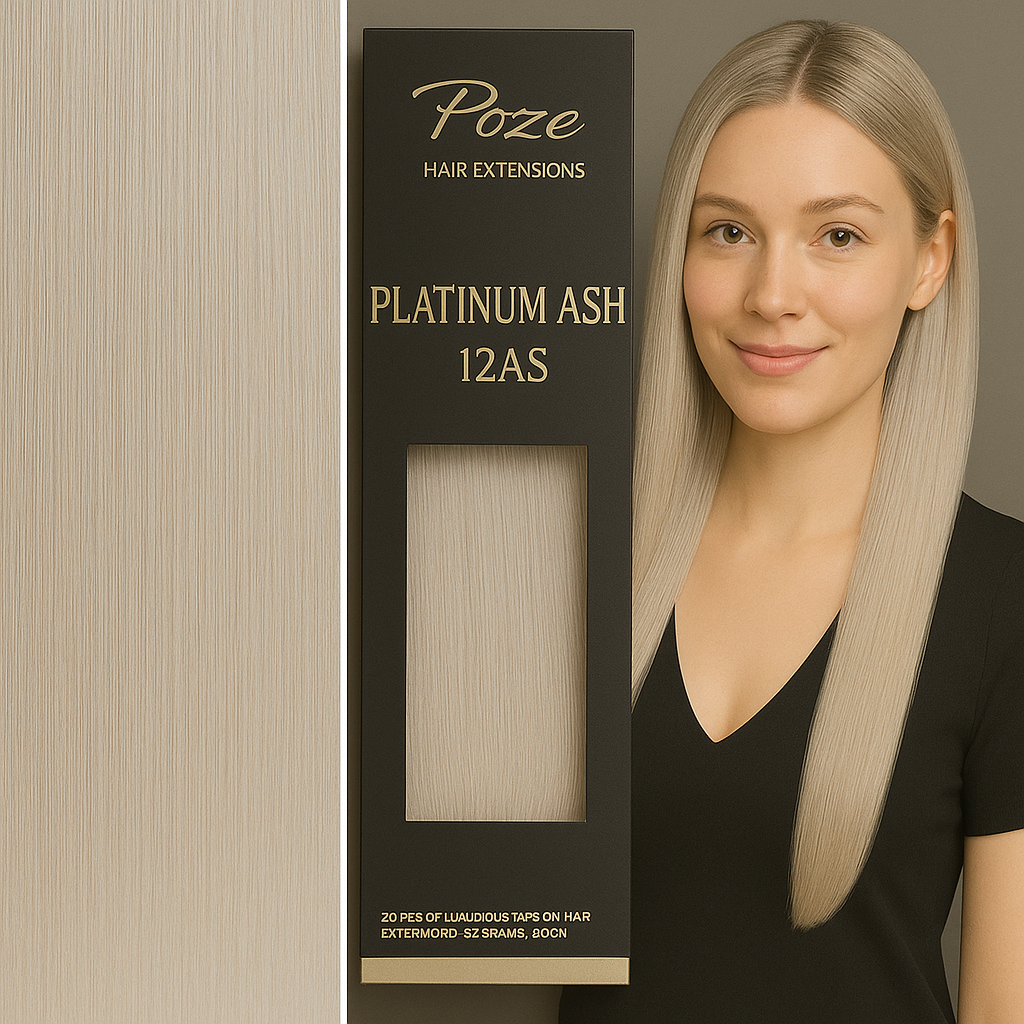 Poze Standard Clip & Go Hair Extensions - 125g Platinum Ash 12AS - 50cm