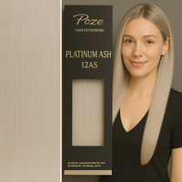 Poze Premium Hair Weft - 110g Platinum Ash 12AS - 50cm