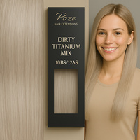 Poze Standard Clip & Go Hair Extensions - 125g 10BS/12AS Dirty Titanium Mix - 60cm