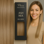 Poze Premium Clip & Go Hair Extensions - 125g Ash Mix 8A/10NV - 50cm