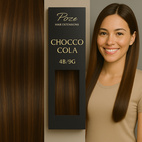 Poze Standard Tape On Extensions - 50g Chocco Cola 4B/10B - 50cm