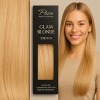 Poze Standard Clip & Go Hair Extensions - 125g Glam Blonde 10B/11N - 60cm