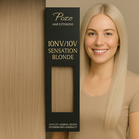 Poze Premium Hair Weft - 110g 10NV/10V Sensation Blonde - 40cm