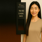 Poze Standard Clip & Go Hair Extensions - 110g Dark Mix Balayage 1N/4B - 50cm